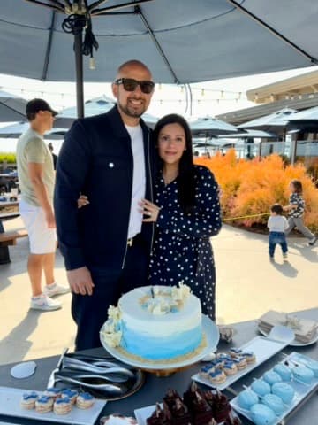 Sobia and Omar at a celebration
